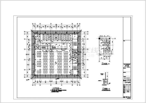 上天竺法喜讲寺建筑设计方案及施工全套CAD图-图二