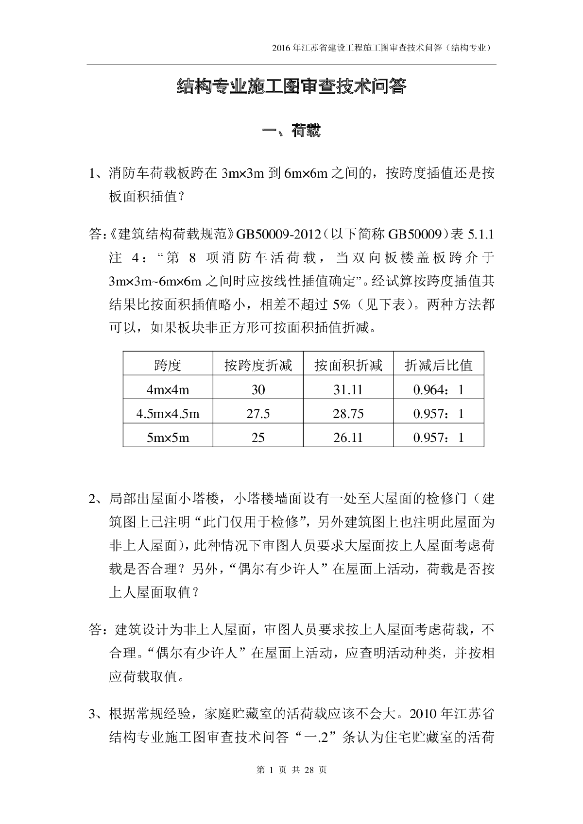 2016年江苏省施工图审查技术问答（结构专业）-图一