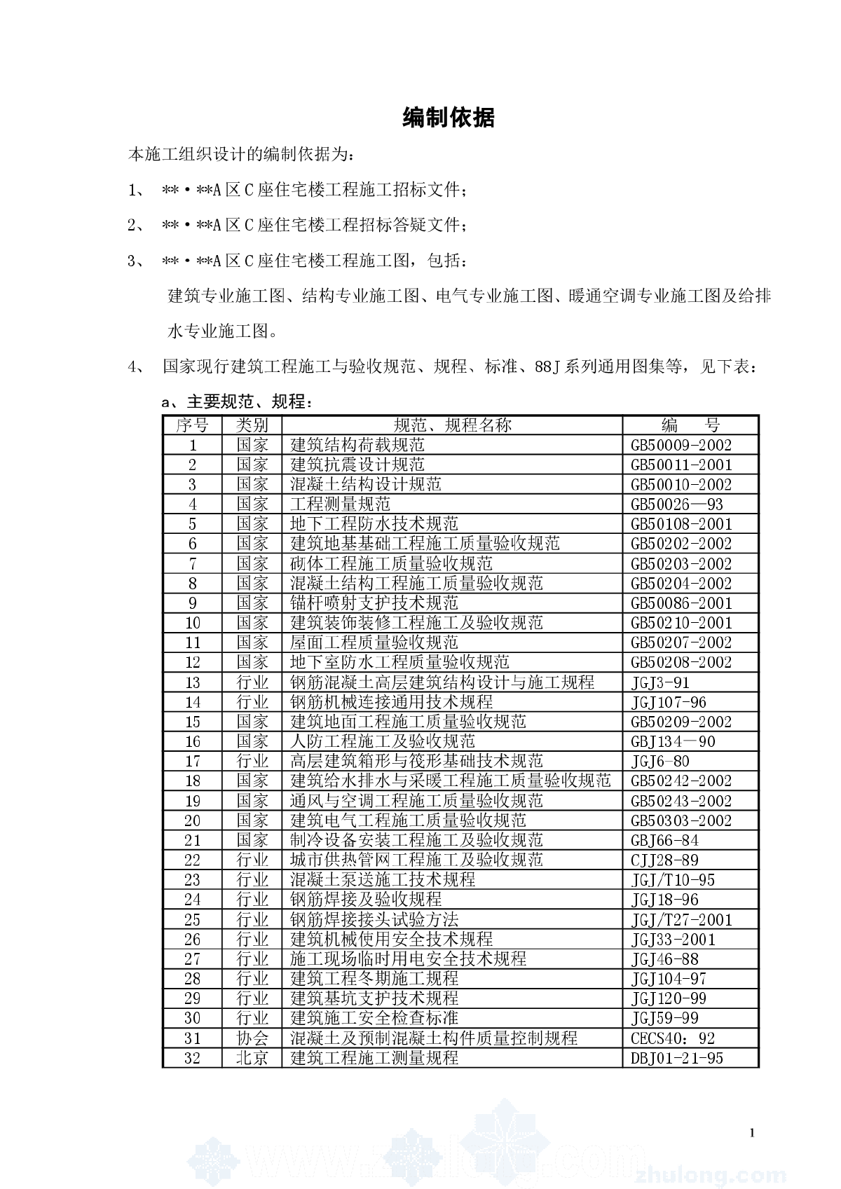 北京某高层住宅施工组织设计-图二