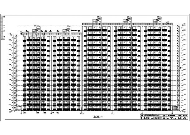 北京某15层剪力墙住宅楼建筑设计施工图-图二