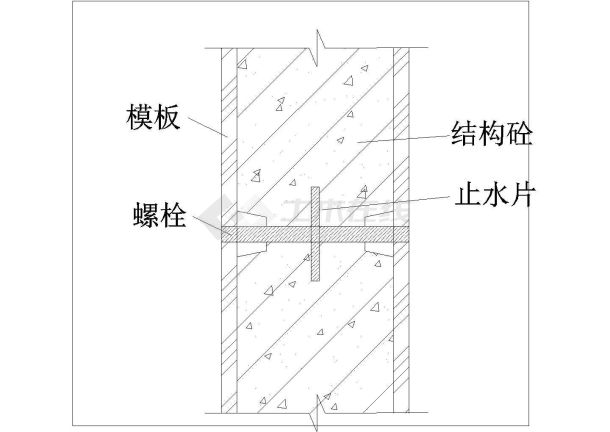 某地大型防水工程建筑结构图（全套）-图二