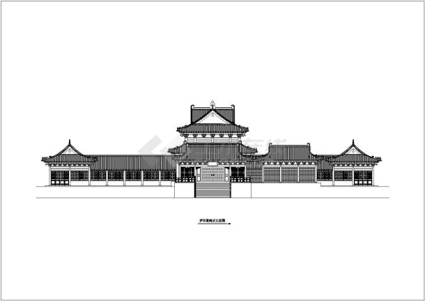 某地区罗汉堂建筑设计cad施工图-图一