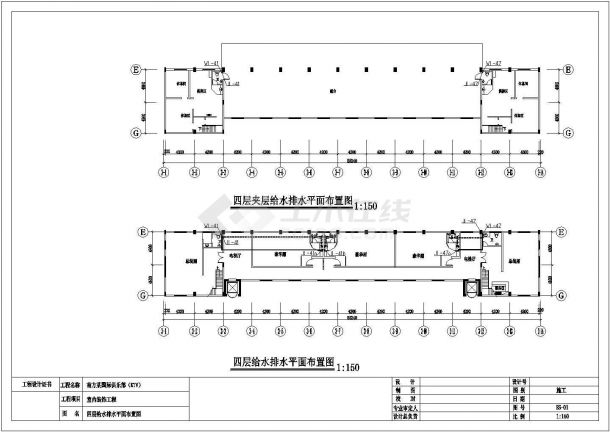 南方某国际俱乐部（KTV）给排水施工图-图一