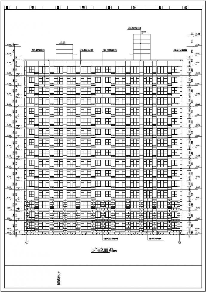 某地区十六层框架结构住宅建筑施工图_图1