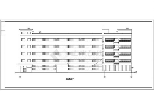 某厂房建筑设计施工CAD全套方案图-图一