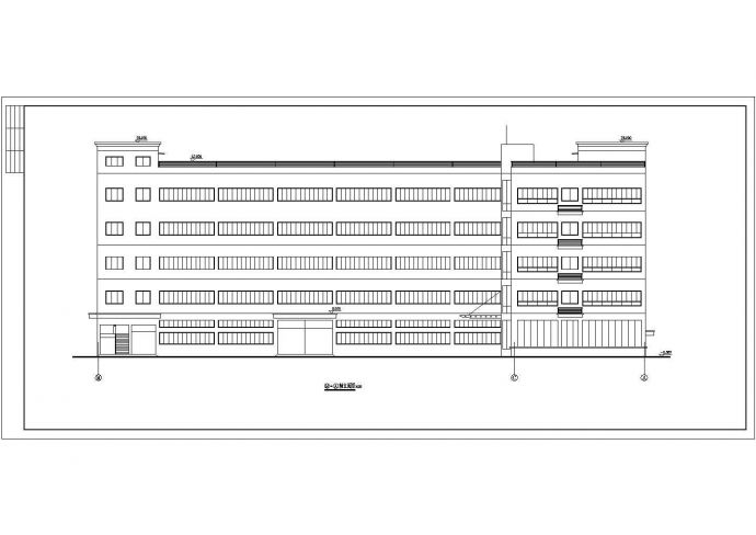 某厂房建筑设计施工CAD全套方案图_图1