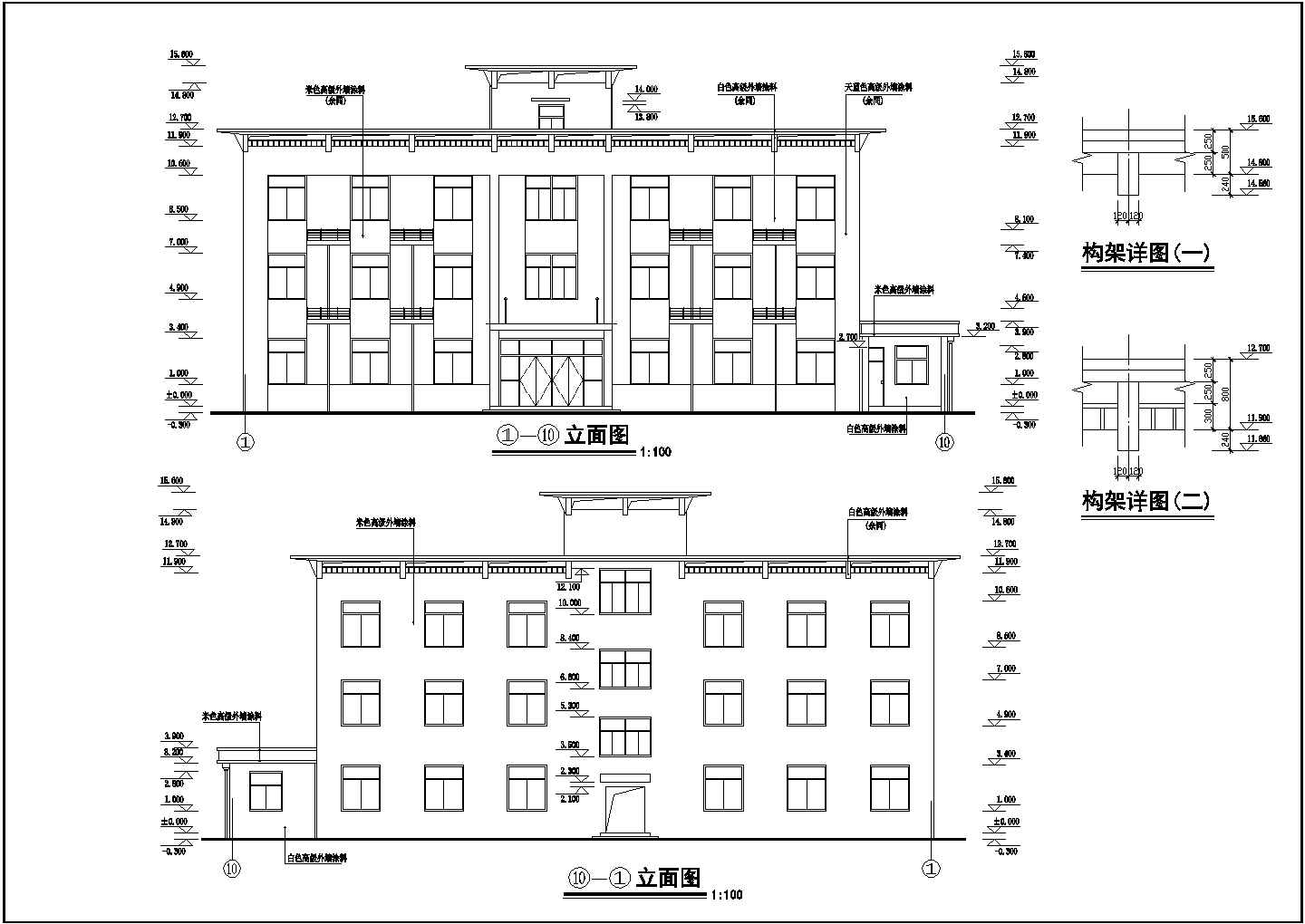 工业厂房建筑设计CAD全套施工图