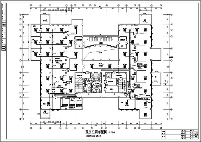 某八层办公楼多联机空调系统暖通设计图_图1