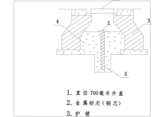 某地小型沉降观测建筑结构图（共5张）_图1
