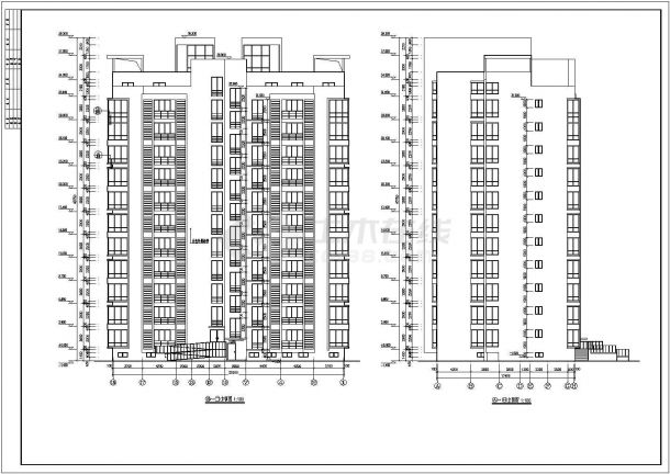 某地区十二层剪力墙结构住宅楼建筑设计方案图-图二