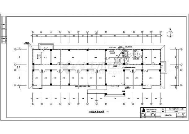 某勘查局五层办公楼电气设计施工图-图一
