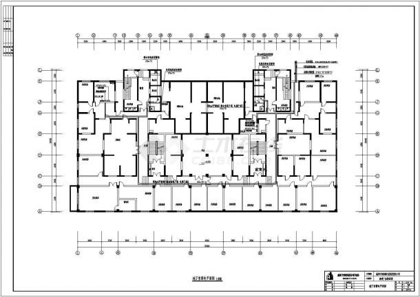 【陕西】某小区18层综合楼商住楼电气施工图-图二