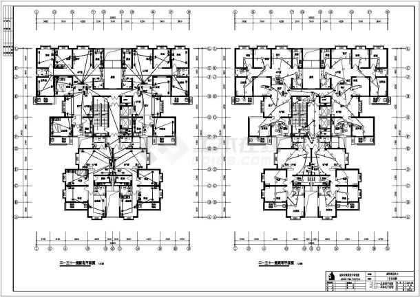 陕西省某32层住宅楼电气施工图纸-图二