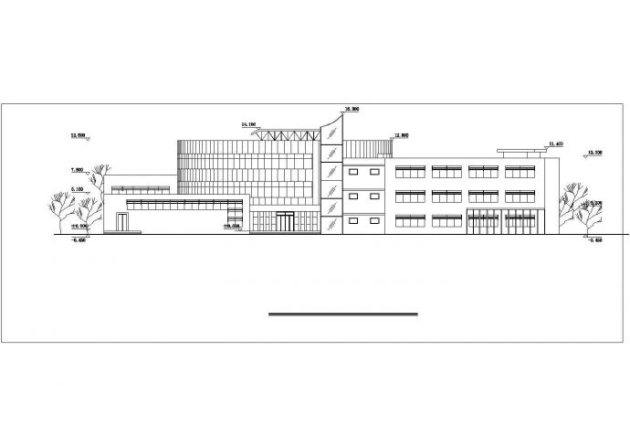 三层框架结构大学生活动中心方案设计_图1