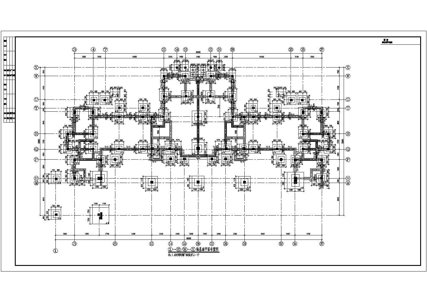 新疆地区（8度区）别墅框架结构图纸