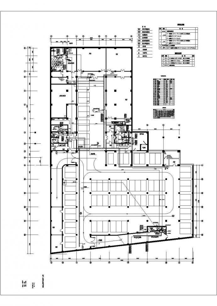 某地区高法弱电施工平面设计CAD施工图纸_图1