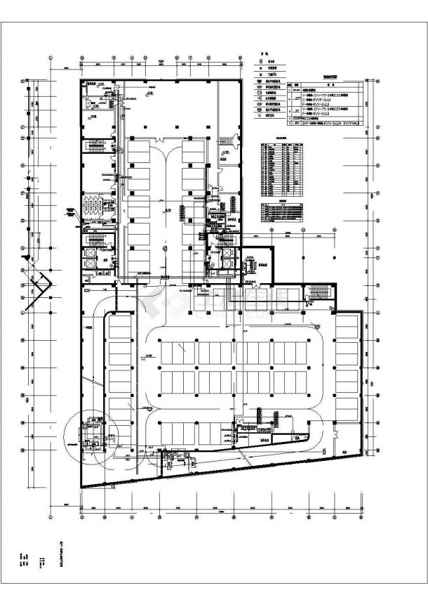 某地区高法弱电施工平面设计CAD施工图纸-图二