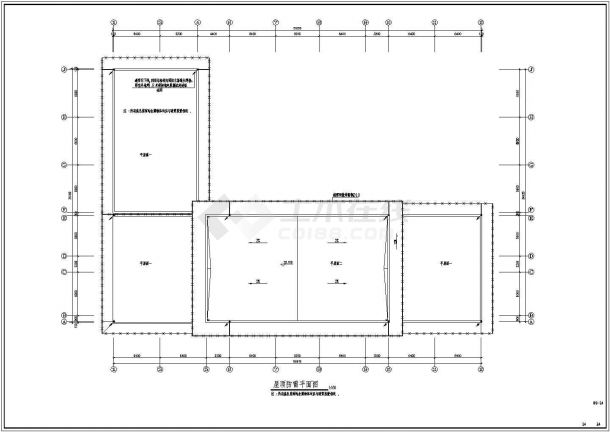 某地区国检局办公楼电气CAD施工图纸-图二