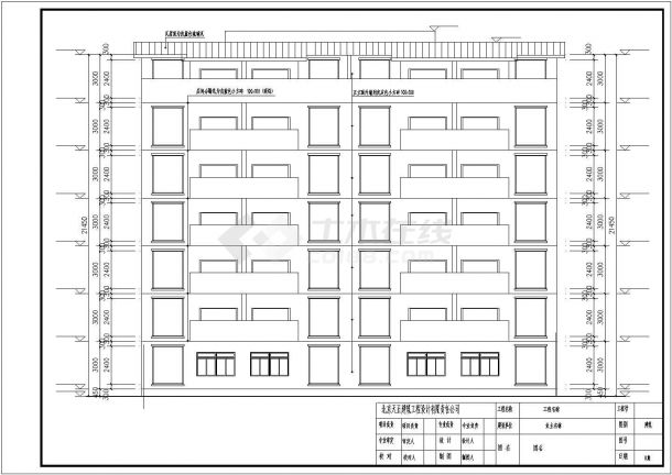 6层砖混房住宅屋建筑cad详细设计施工图纸-图一