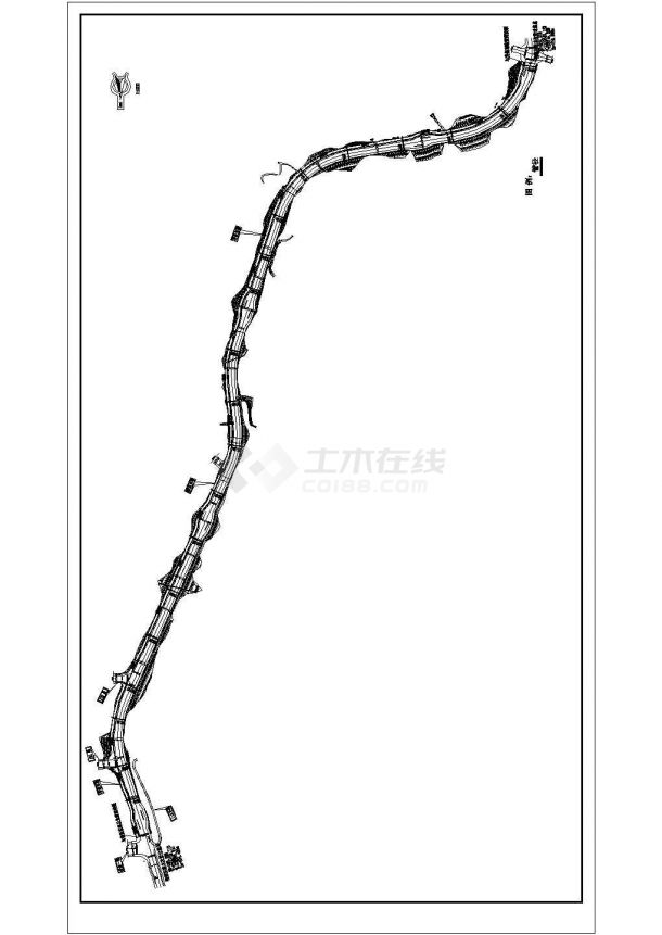 重庆某市政道路给水工程施工图设计图-图一
