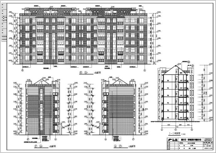 某地区六层框架结构住宅建筑施工图_图1