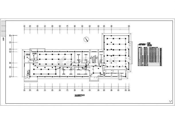 某地区大型办公楼电气设计方案施工图（共14张）-图二