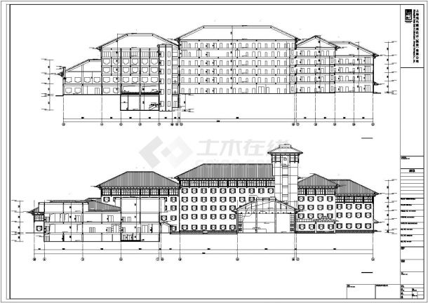 江西省某六层框架结构酒店建筑施工图-图一