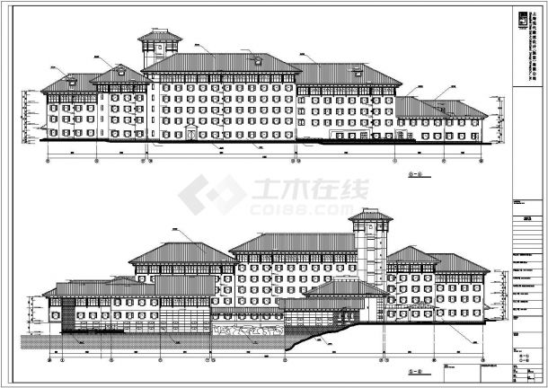 江西省某六层框架结构酒店建筑施工图-图二