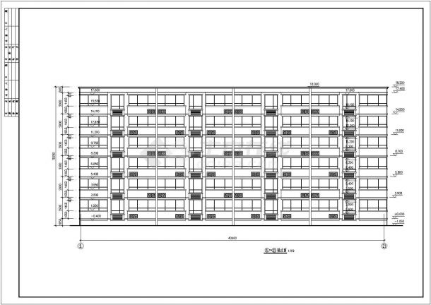 郑州市中原西路六层住宅建筑设计施工图-图二