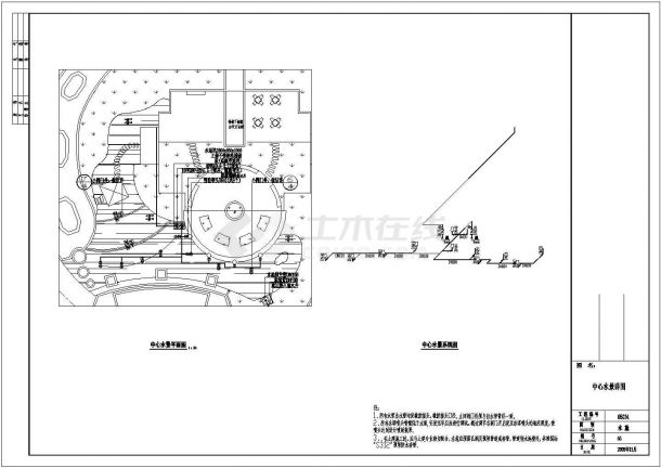 某地绿化浇灌工程给水排水设计图纸-图二
