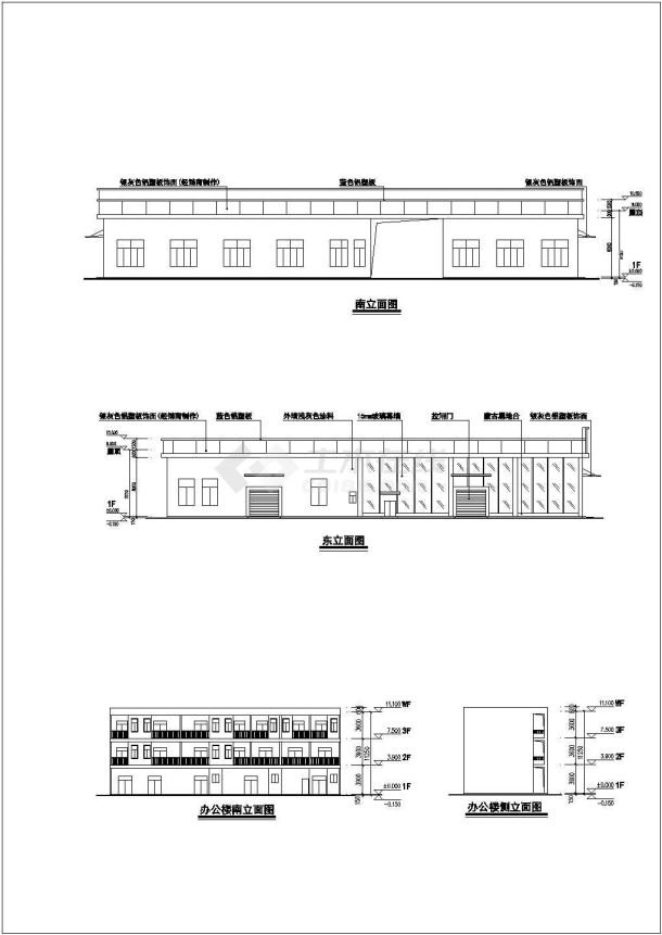 某地单层汽车4S店建筑设计方案图-图二