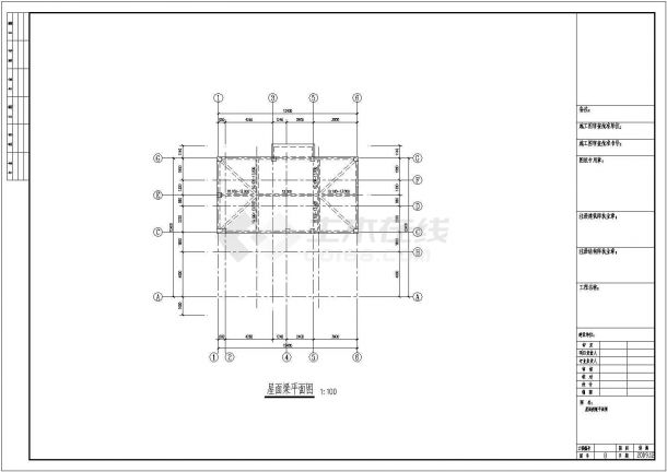 某地4层框架结构别墅部分结构施工图-图一