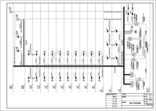 某十二层商住楼电气设计全套施工图-图一