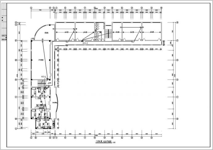 某地区某财政大楼系统CAD施工图纸_图1