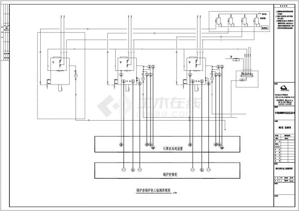 某燃油锅炉房电气设计CAD施工图-图一