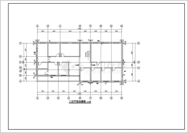  Construction drawing of partial reinforcement and reconstruction structure of a two-story office building - Figure 2