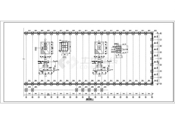 某地轻型门式钢架厂房结构施工图纸-图二