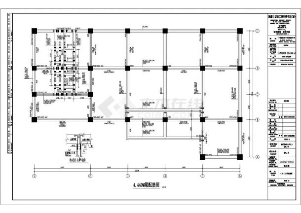 新疆4层框架结构蒸汽厂房结构施工图-图一