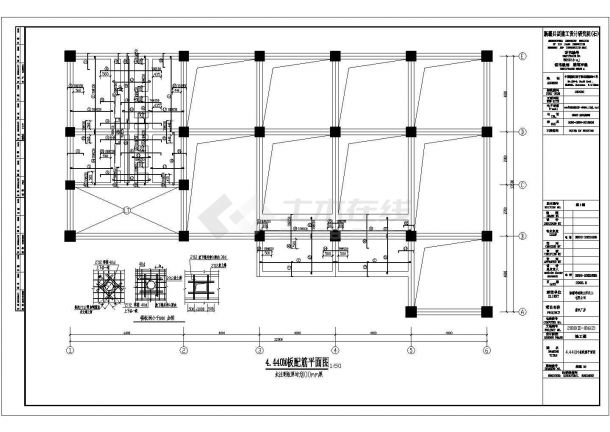 新疆4层框架结构蒸汽厂房结构施工图-图二