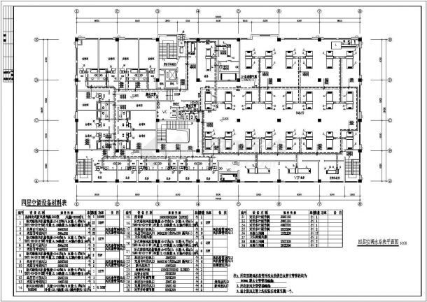 洗浴中心空调电气设计CAD施工图-图二