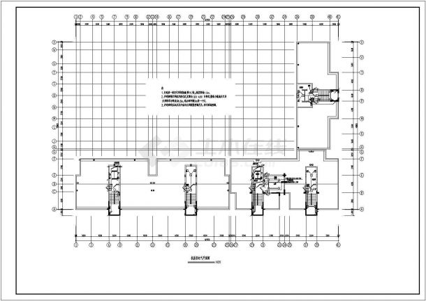 小高层住宅楼电气设计方案CAD施工图纸-图二