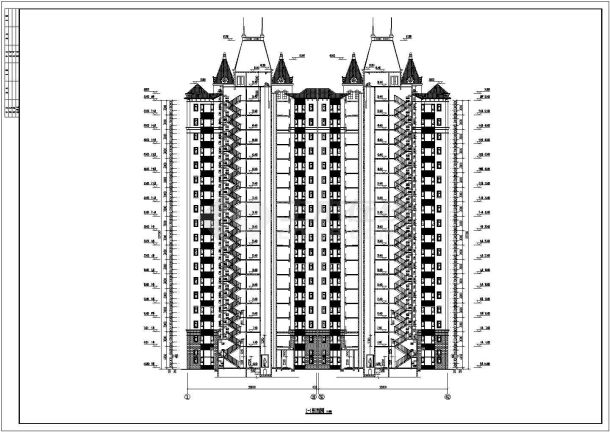 长沙18层剪力墙结构住宅楼建筑设计方案图-图二