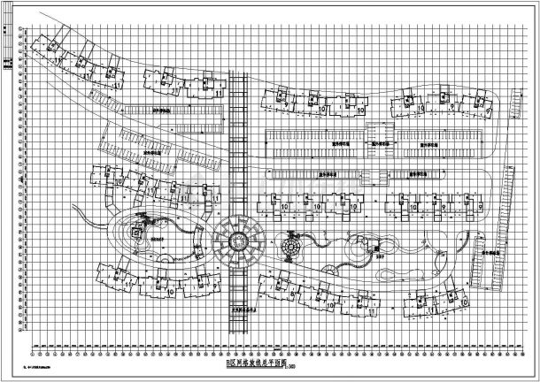 某住宅小区景观规划设计施工图纸（含总平面图）-图一