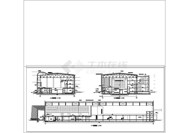 中海会所建筑施工图的完整CAD图纸-图一