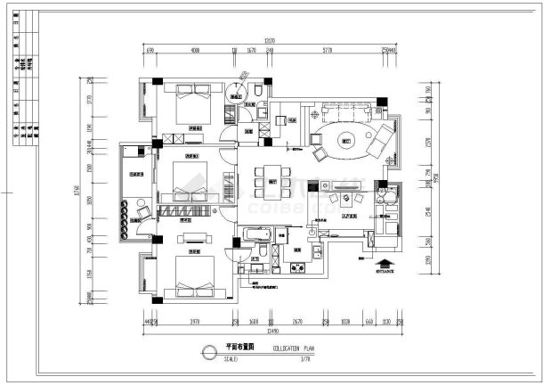 某地区现代个性家居建筑图及效果图-图二