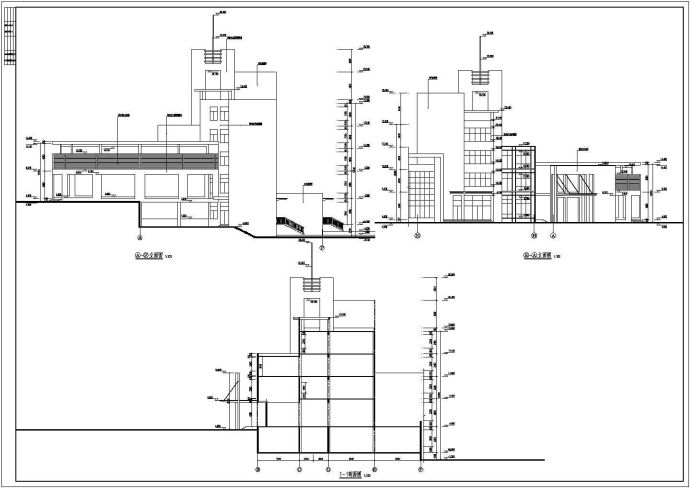 某地区某4层小区服务楼建筑设计施工图_图1