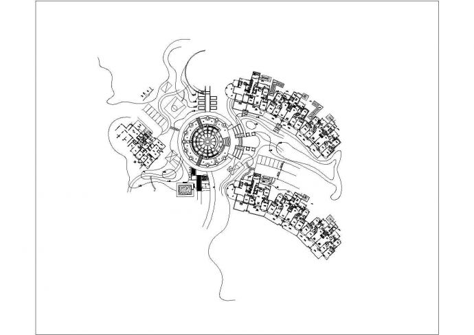 国外某景观事务所做中心圆形广场铺装设计图_图1