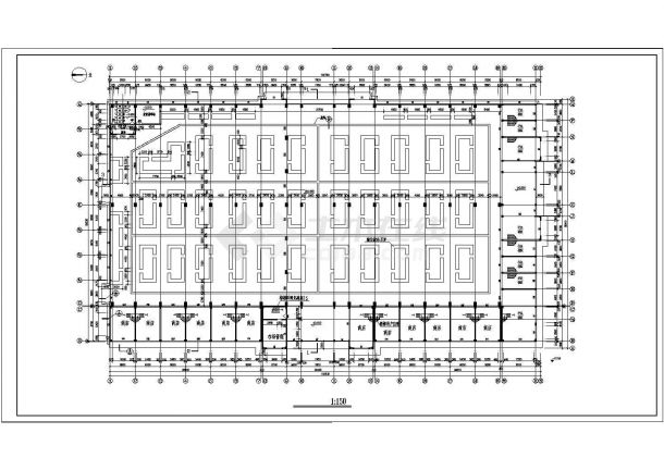 某地区某局部二层农贸市场建筑设计施工图-图二