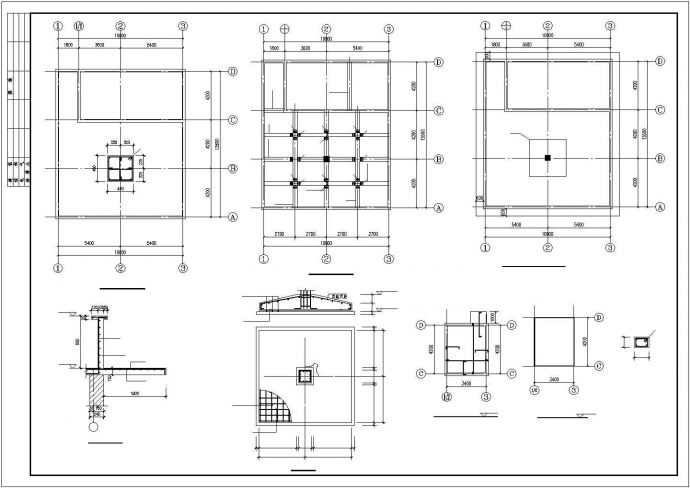 消防水池结构建筑施工图纸(共4张)_图1