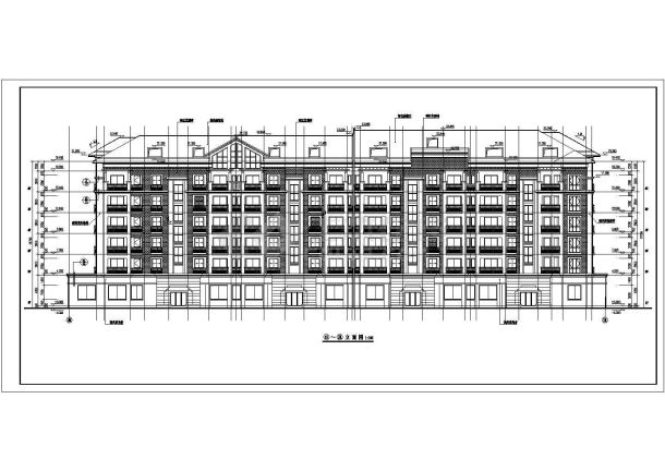 某六层洋房住宅楼建筑设计施工图纸-图二